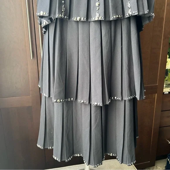 Ted Baker $439 Meltea Embellished Tired Two Way Dress US10